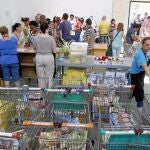 Imagen de un banco de alimentos en Cataluña