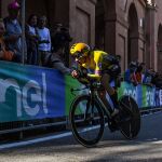 Primoz Roglic, durante la primera etapa del Giro