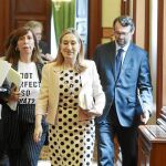 Ana Pastor, encargada de señalar la fecha de la moción, ayer en el Congreso