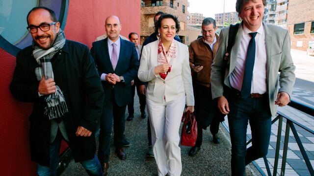 La ministra Valerio junto a Luis Rey, Jesús Manuel Alonso y Carlos Martínez