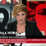 Cristina Pardo en el plató de ‘Al Rojo vivo’