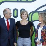 La ministra de Agricultura y Pesca, Alimentación y Medio Ambiente, Isabel García Tejerina, inaugura la Feria del Sector Agropecuario y la 29 Exposición Internacional de Ganado Puro Salamaq 2017. Junto a ella, el presidente de la Diputación de Salamanca, Javier Iglesias, y la delegada del Gobierno, María José Salgueiro