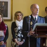 La delegada del Gobierno de España en Castilla y León, María José Salgueiro, preside la toma de posesión de Emilio Pérez Castelani como comisario jefe provincial de la Policía Nacional de Ávila