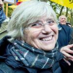 Clara Ponsatí en la manifestación de Bruselas el 12 de noviembre. Ap