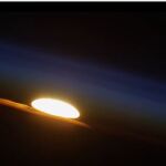 La belleza de un atardecer visto desde el espacio