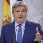 El portavoz del Gobierno y ministro de Educación,Cultura y Deporte, Íñigo Méndez de Vigo