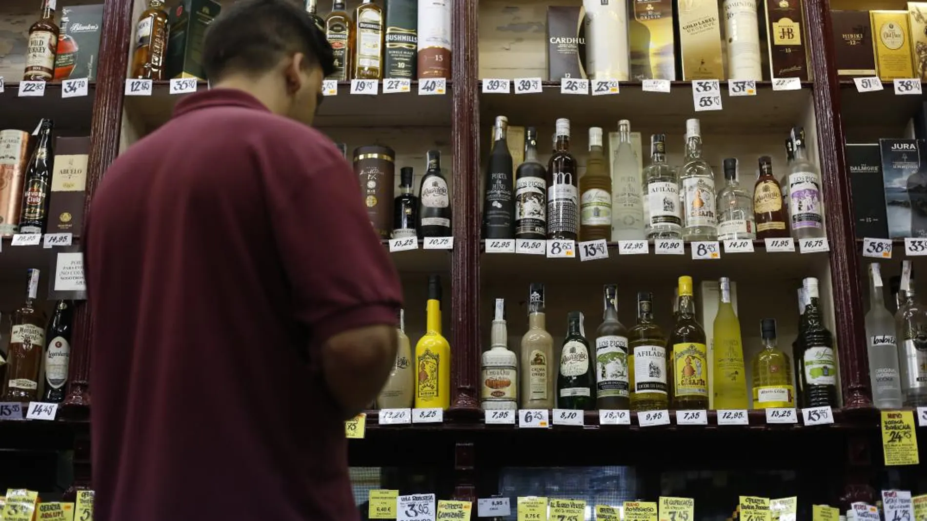 Una tienda de bebidas alcohólicas