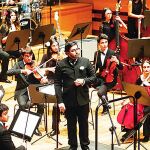 Ernesto Monsalve fue el encargado de dirigir la Orquesta Sinfónica de Valladolid.