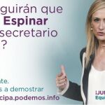 Cifuentes reprocha a Espinar que utilice su imagen en Twitter