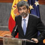 El presidente del Consejo General del Poder Judicial y del Tribunal Supremo, Carlos Lesmes. EFE