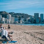 Benidorm fue otra de las localidades donde se vivieron ayer temperaturas impropias de esta época
