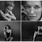 Combo de fotografías facilitadas por Pirelli de las actrices (de izq. a dcha. y de arriba a abajo): Nicole Kidman, Uma Thurman, Julianne Moore y Robin Wright, en su posado para la edición 2017 del famoso calendario de la compañía de neumáticos italiana.