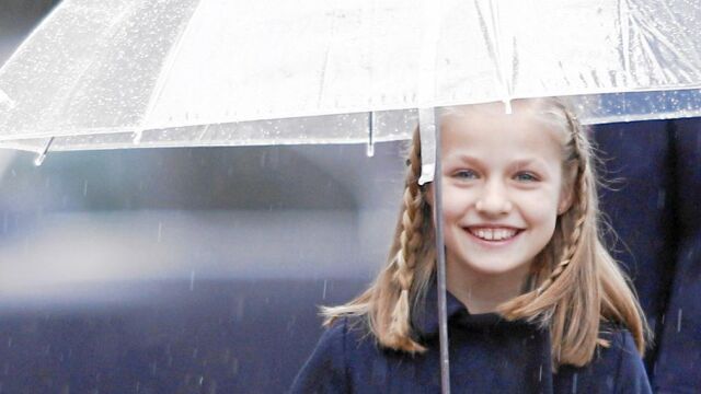 La Princesa de Asturias, en el desfile del Día de la Hispanidad el pasado 12 de octubre, en Madrid