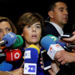 La vicepresidenta del Gobierno, Soraya Sáenz de Santamaría