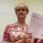 Ángela González, cuya hija fue asesinada en el año 2003 por su padre condenado por maltrato