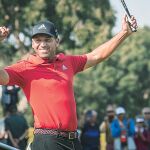 Sergio García, feliz y sonriente, celebra la consecución de su nuevo título en Valderrama