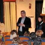 Villarrubia y Mercedes Martín, ayer en Ayllón