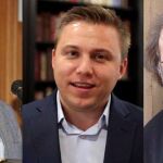 Luis Fajardo, Andy Wickham y Alfredo Pérez Alencart, miembros de las entidades convocantes de este nuevo premio de poesía iberoamericana