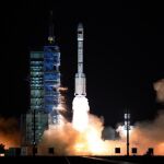 Momento en el que despega el el Tiangong-2