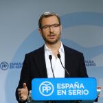 El vicesecretario de sectorial del PP, Javier Maroto