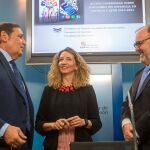 Los consejeros de Familia e Igualdad de Oportunidades, Alicia García; de Sanidad, Antonio María Sáez; y de Educación, Fernando Rey; presentan la Acción coordinada sobre adicciones sin sustancia en Castilla y León