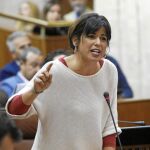 La portavoz de Podemos en la Cámara, Teresa Rodríguez.