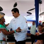 Nicolás Maduro durante un acto de gobierno este miércoles en el complejo agro-industrial Ezequiel Zamora, ubicado en San Francisco de Yare