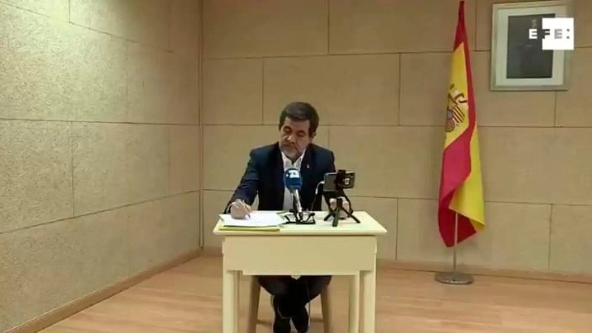 Jordi Sànchez, en la cárcel de Soto del Real