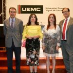 Eduardo Gordaliza, Jesús Rivases, Imelda Rodríguez, Silvia Clemente, Eliecer Villar y Luis Barcenilla en la segunda jornada del curso en la UEMC
