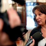 La diputada de Podemos, Carolina Bescansa, hoy en el Congreso