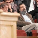 El presidente de Convivencia Cívica, Francisco Caja, ayer en el Parlament