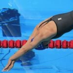 La española Mireia Belmonte durante la final de los 800m libres femeninos de los Campeonatos del Mundo de Natación