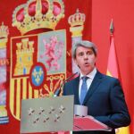 Ángel Garrido durante la toma de posesión como presidente de la Comunidad de Madrid/Foto: C. Pastrano