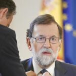 Rajoy, momentos antes de la entrevista a la agencia Efe