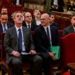 Los doce líderes independentistas del "procés"en el banquillo del TS