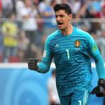 Thibaut Courtois hoy durante el partido por el tercer y cuarto puesto que ha ganado Bélgica. Efe