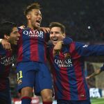 Lionel Messi, Neymar y Luis Suarez