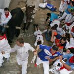 Imagen de archivo de uno de los encierros de San Fermín