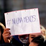Detalle de una protesta contra los asesinatos machistas