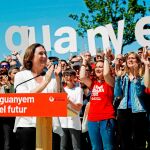 Ada Colau, en un reciente acto de precampaña
