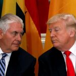 Rex Tillerson junto a Trump el pasado mes de septiembre