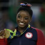 La gimnasta estadounidense Simone Biles