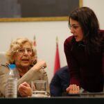 Manuela Carmena y Rita Maestre, en una imagen de archivo