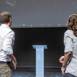 Rivera e Iglesias en un debate en la Universidad Carlos III en noviembre de 2015