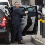 El expresidente de Caja Madrid Miguel Blesa a su llegada a la sede de la Audiencia Nacional de San Fernando de Henares.