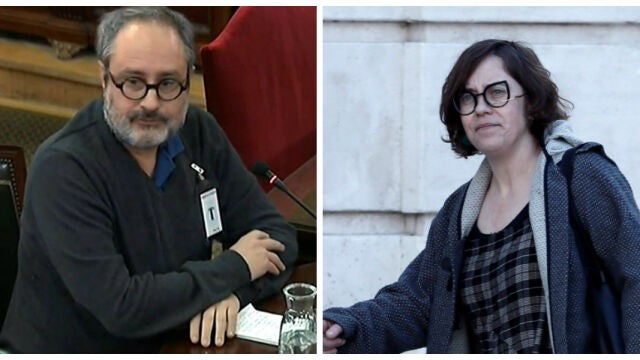 El exdiputado de la CUP Antonio Baños y la concejal de Barcelona de misma formación Eulàlia Reguant