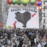 Marcha a favor de los presos de ETA