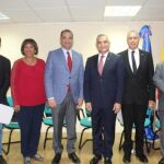 En el centro de la imagen, el embajador dominicano Olivo Andrés Rodríguez Huertas, acompañado de la delegación del Ministerio de Relaciones Exteriores de la R. Dominicana.