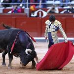 El diestro Juan del Álamo durante la corrida de la Feria de Salamanca