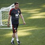 El seleccionador español, Fernando Hierro. Foto: Efe